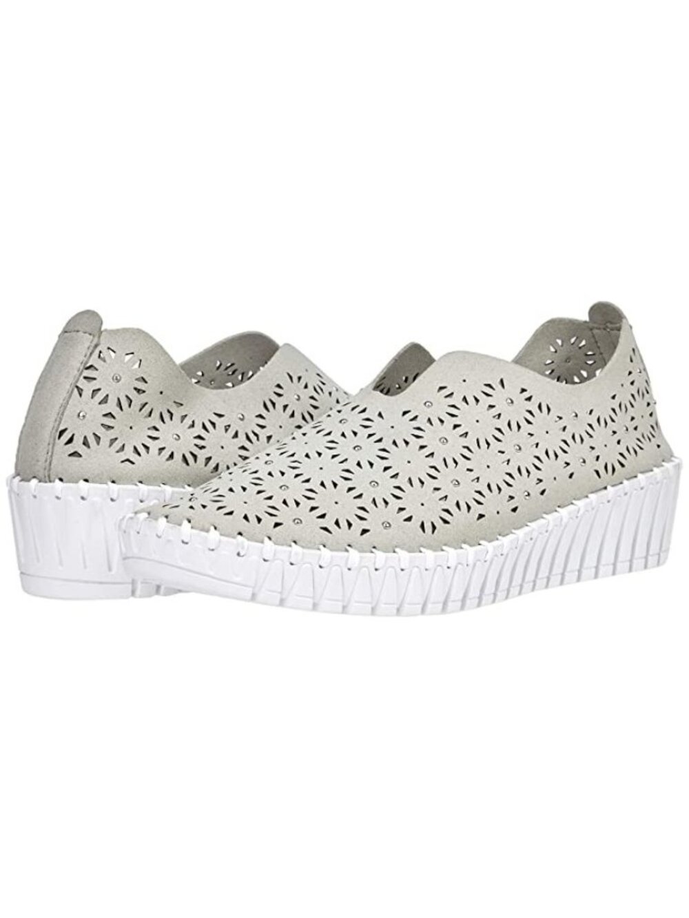 Bernie Mev Womens Tiffani Leather Floral Cutout Sneakers Size 39EU/8.5-9US